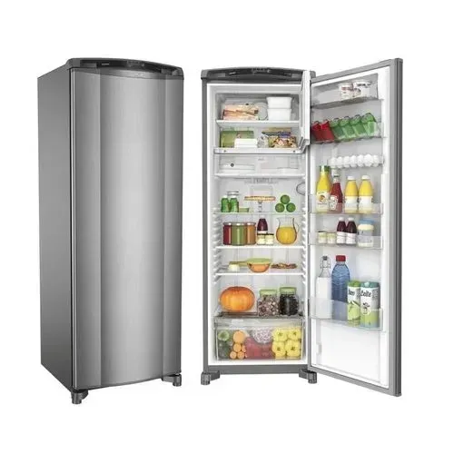 Geladeira Consul Frost Free 342 litros cor Inox com Gavetão Hortifruti - CRB39AK 220V