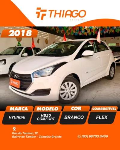 Hyundai HB20 Comf./c.plus/c.style 1.0 Flex 12V 2018