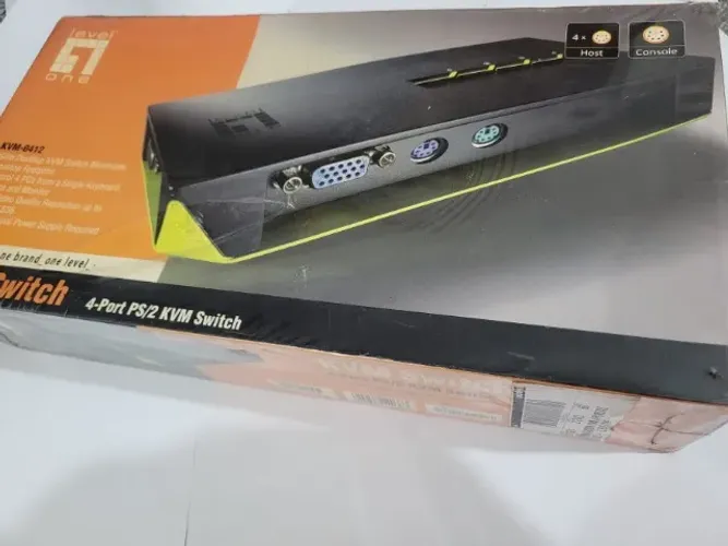 Level One Interruptor Área De Trabalho Automática Kvm-0412