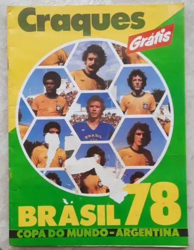 Álbum Craques Brasil 78 Pré Copa do Mundo 1978