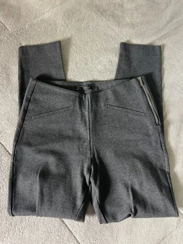 calça skinny legging zara cinza
