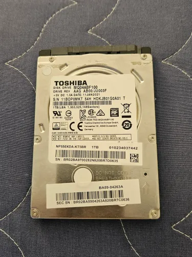 HD 1tb 2.5 Toshiba para notebook