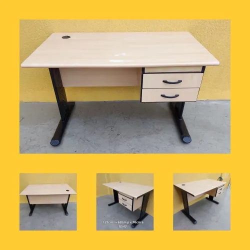 Mesa escritório 1.21x68 marfim 