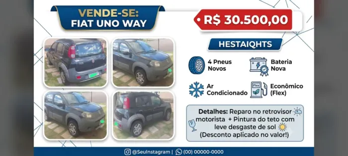 Fiat Uno WAY 1.0 EVO Fire Flex 8V 5P 2011