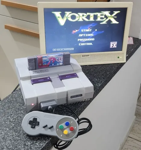 Super Nintendo c/ controle fonte e cabos SNES