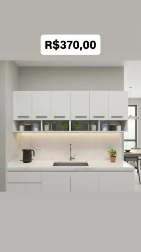 Armário Completo 6 portas Cozinha multiuso Lavanderia