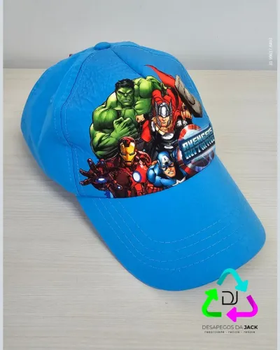Boné Infantil Azul Vingadores Marvel