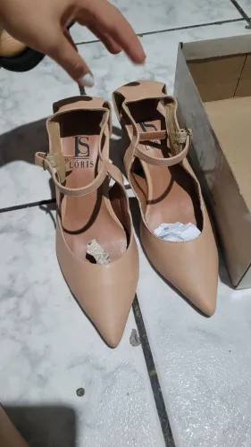 Vendo Salto bico fino,cor nude,n?34/35
