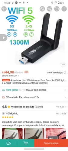 Adaptador USB wifi