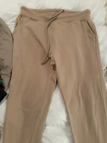 calça moletom hering bege