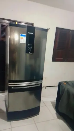 Geladeira inox Brastemp inverse gigante Frost 500 litros faz entrega aceito cartão