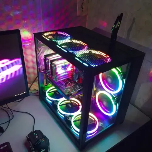 Ideal para Gamers! Gabinete Mid-Tower Preto, Vidro Temperado e Suporte para 9 Fans!