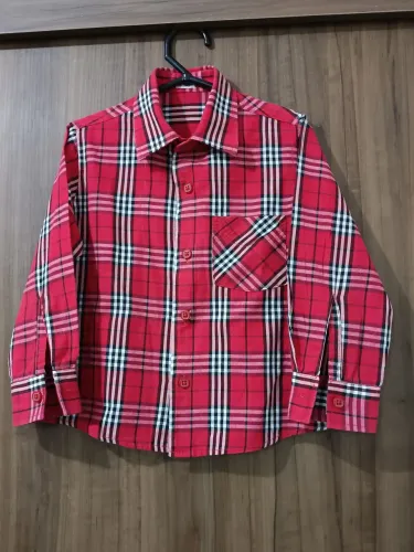 CAMISA XADREZ INFANTIL - TAMANHO GG 3 ANOS