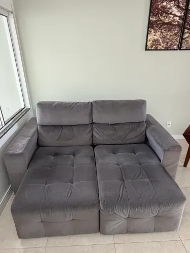 Sofá retrátil e reclinável- 2m