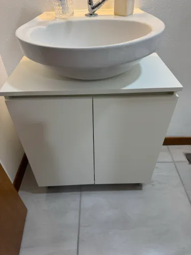 Armário de banheiro para pia de coluna