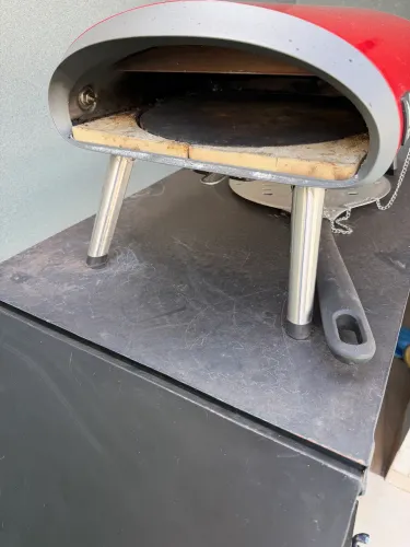 Vendo forno a gás de pizza com estrutura