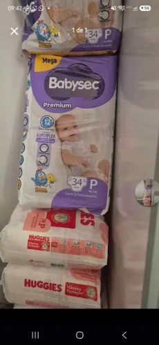 FRALDAS HUGGIES E BABYSEC PREMIUM TAMANHO P