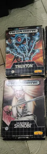 Jogos mega driver Truxton/ Shinobi 