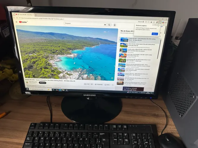 Monitor 22 sansung led 450,00 so vga loja com garantia entrega 