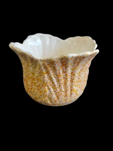 Vaso/cachepot vintage, Anos 70, em cerâmica esmaltada