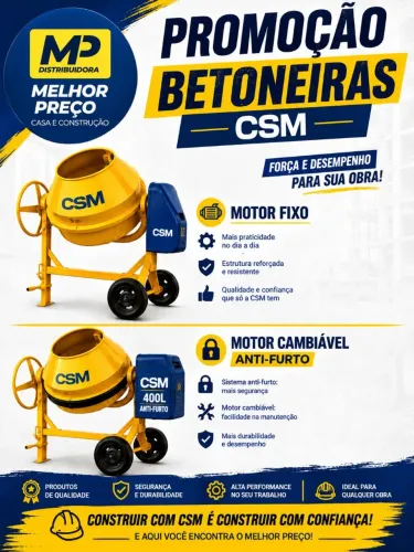 Betoneiras 400L CSM