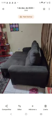 Sofá retrátil 2 lugares