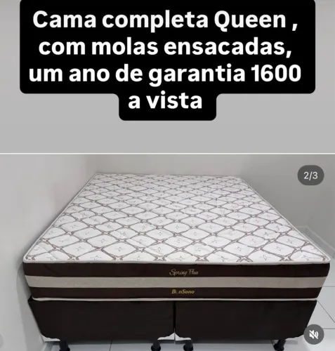 Cama completa Queen molas ensacadas