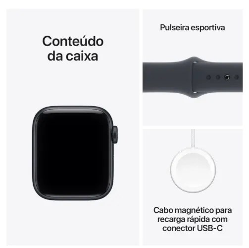 Apple Watch SE 2 GPS ? Caixa estelar de alumínio - 40 mm ? Pulseira esportiva