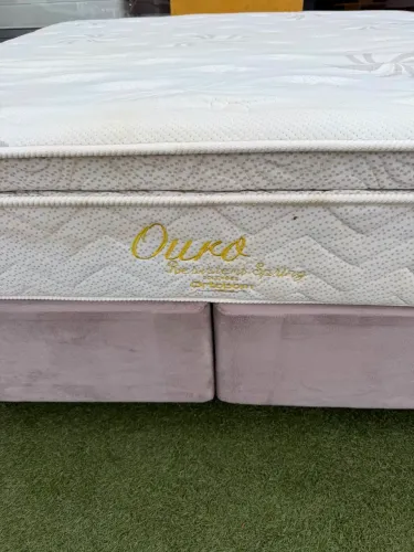 Cama box SUPER KING ORTOBOM USADA TOP - ENTREGAMOS