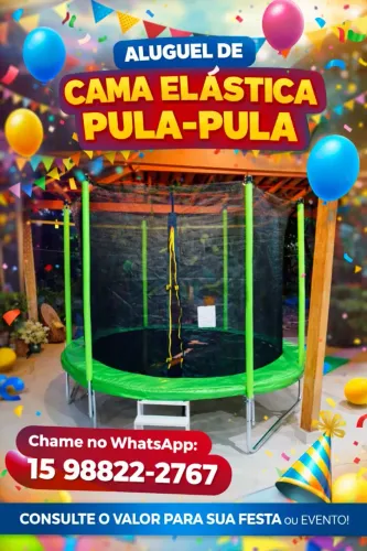 CAMA ELÁSTICA/PULA PULA ALUGA