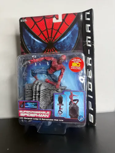 Boneco homem aranha Spider man Super Poseable toy biz 2002