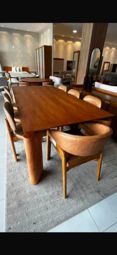 Mesa de jantar Mavie Imbuia Natural Cinamomo 2,20 x 1,10 (com nota fiscal) 1ano de uso