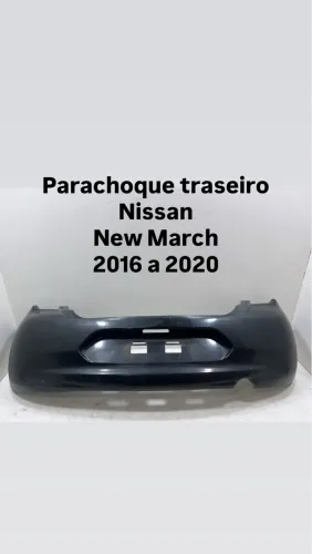 Parachoque traseiro Nissan new March 2016 17 18 19 2020 original