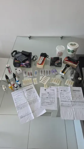 KIT COMPLETO PARA TATUAGEM - IDEAL PARA INICIANTES