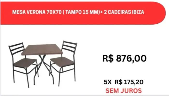 jogo de mesa quadrado- ideal bares,sorveteria,lanchonete,cafeteria,doceria,restaurantes