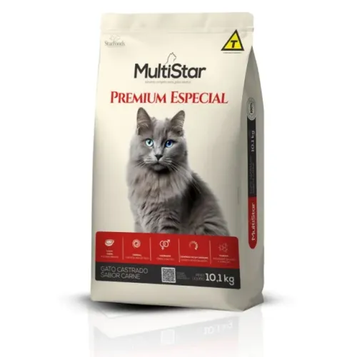Ração Multi Star Cat Peixe Premium Especial 10,1 kg