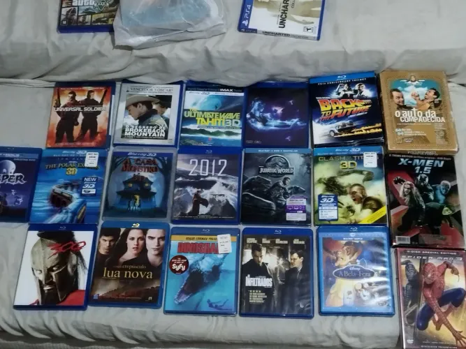 Kit DVD blu-ray todos juntos
