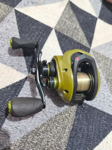 Carretilha Pesca Rapala Tinedae + Vara Okuma Pesqueiro 2.10mt