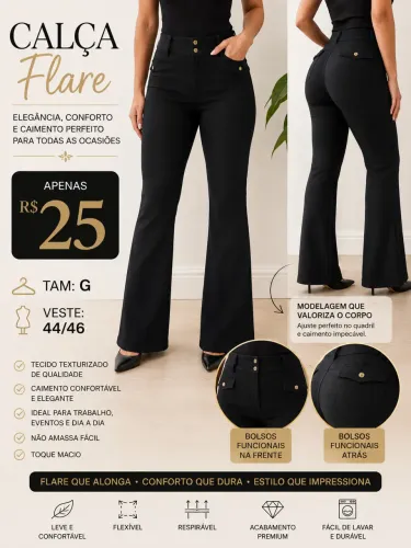 Calça flare