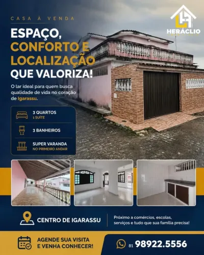 Casa à venda, CENTRO, Igarassu, PE