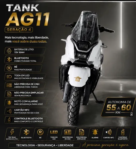 Moto elétrica Angie tank g4 1000w