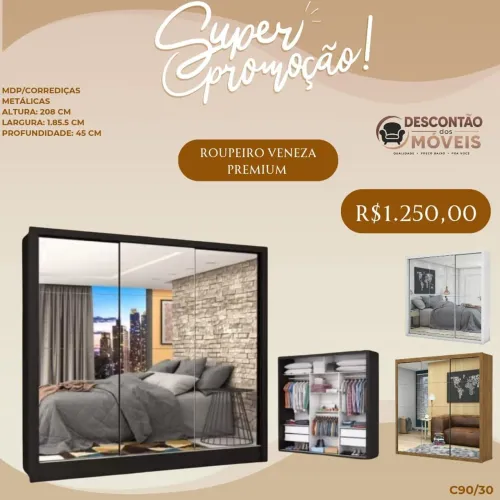 Guarda roupa Veneza Premium