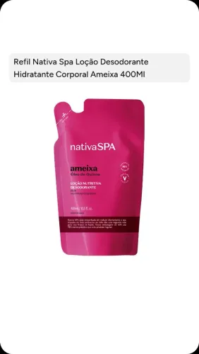 Refil loção desodorante hidratante corporal 