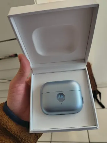 Fone MotoBuds Loop Azul Swarovski Novinho