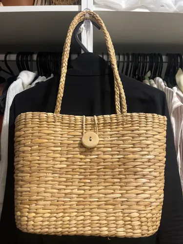 Bolsa de praia em palha