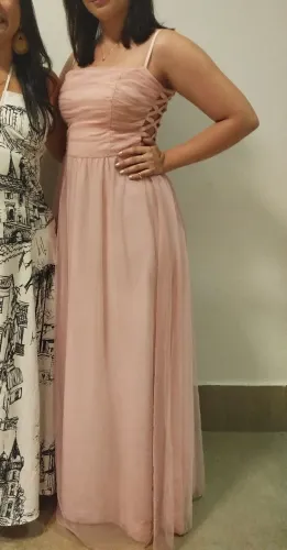 Vestido de festa rosa