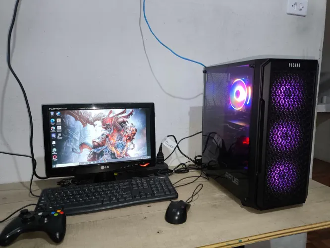 ? PC Gamer Completo - Xeon + RX 580 - 16GB RAM + SSD + Monitor + Periféricos ?<br>