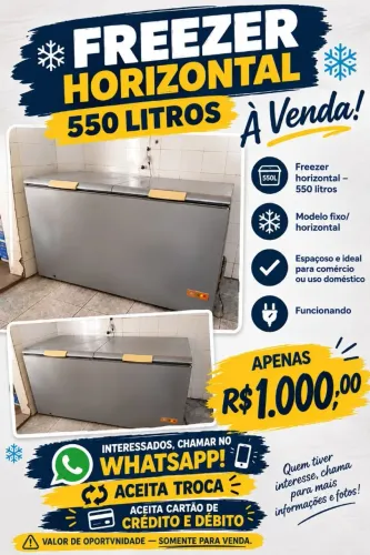 Freezer horizontal barato