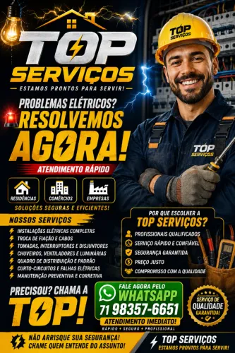 TOP SERVIÇOS - ELETRICISTA PROFISSIONAL
