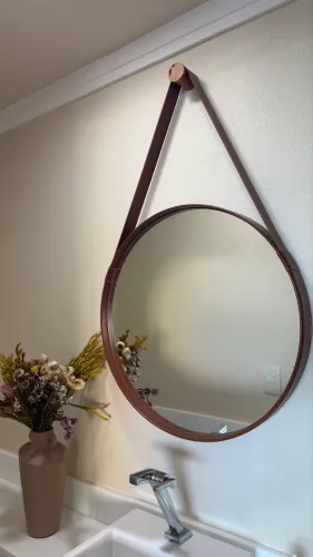 Espelho aqua mais 60cm Marrom